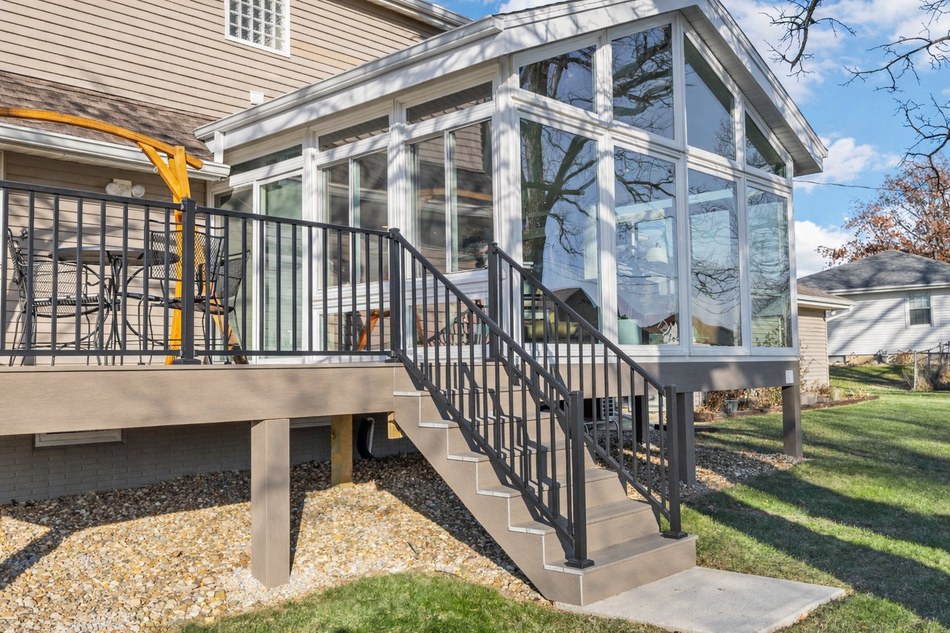 Deck-to-sunroom conversion in Santa Maria, CA
